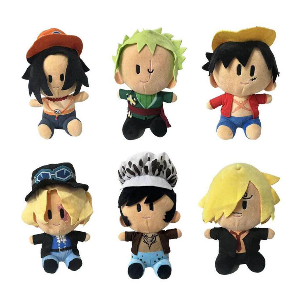 One Piece Plush Toy Japanese Anime Luffy Zoro Ace Sabo Character Pendant Doll Padding Classic Cute Beautiful Gift For Kid Toy