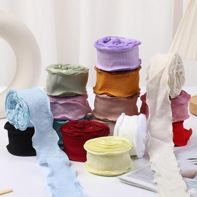 Plisowana Wstążka z Kolorowym Wzorem Kwiatowym do Kreatywnych Projektów DIY
