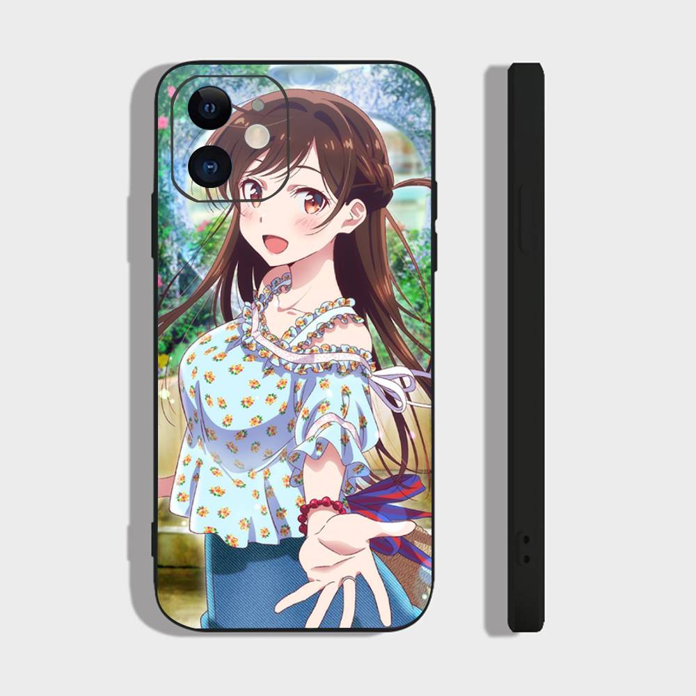 Mizuhara Chizuru Anime Rent-A-Girlfriend Phone Case For IPhone 17 Air 16 15 14 13 Pro Max 11 12 Black Silicone Cover