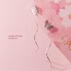 Korean Style Summer Butterfly Earrings: 925 Silver Needle, Small Fresh Sweet Wave Insect Hollow Design