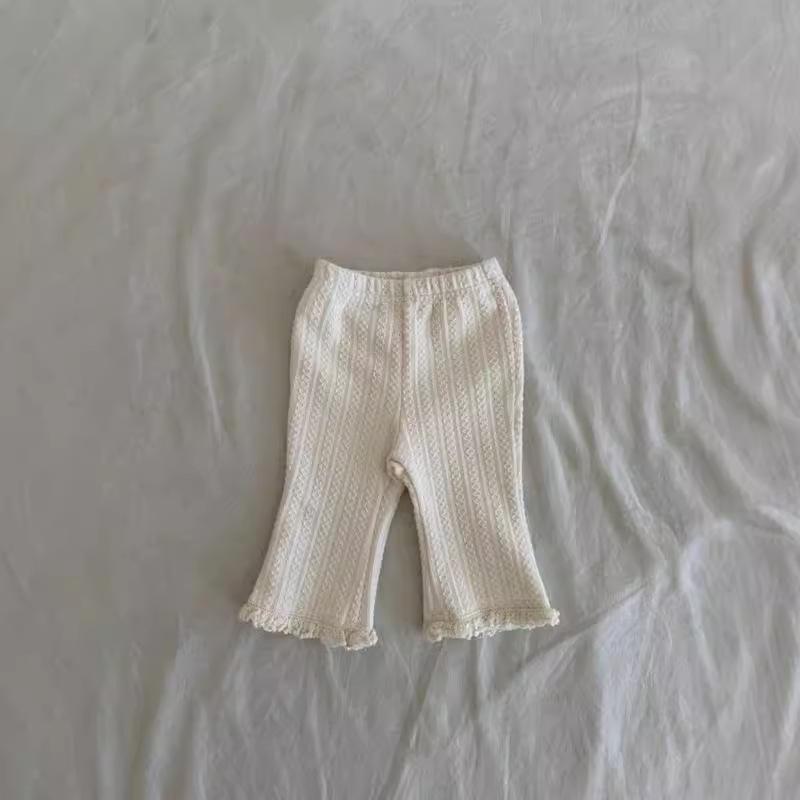 Girls' Lace Leggings - New Fall 2025 Fashion, Korean Style Children's Clothing, Baby Long Pants