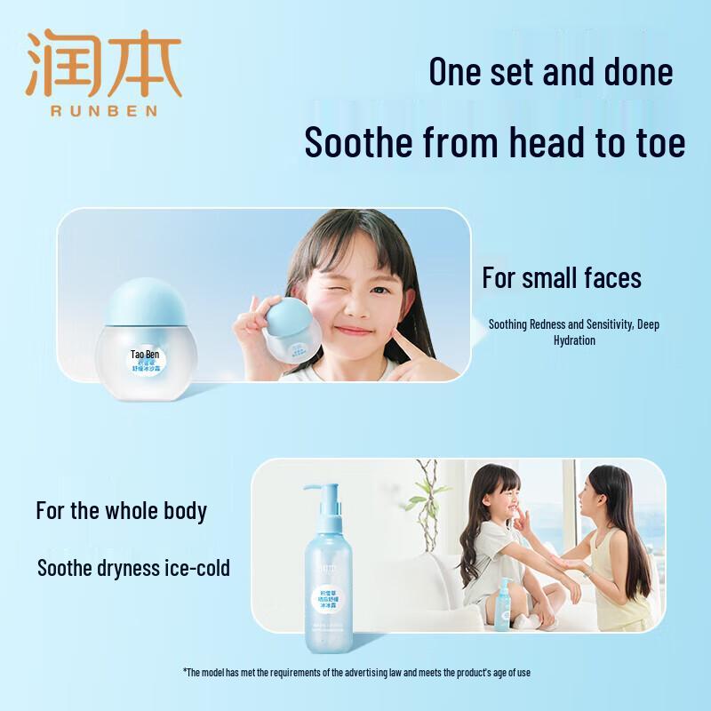 Runben Centella Asiatica After-Sun Soothing Skincare Set