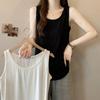 Plus Size 80-210 Jin Women's Wide Strap Sleeveless Vest: Loose Fit, Slimming, Belly Coverage, Casual Base Layer