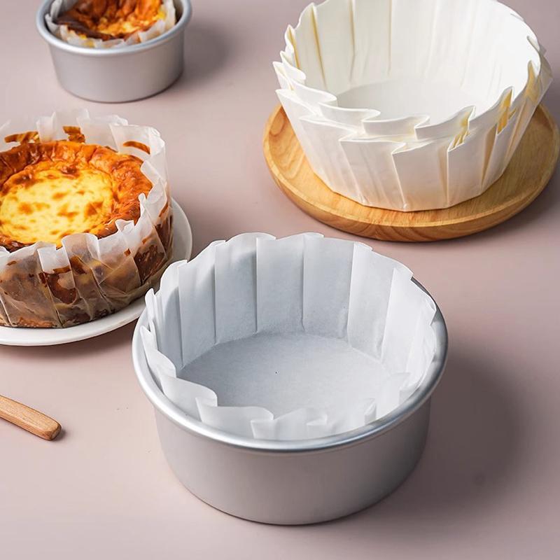50 Pcs 3.5/4/5/6/8Inch Foldless Cupcake Liner Baking Cup For Wedding Party Muffin Cake Mold Paper Cup Oilproof Cake Wrap