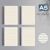 1pcs B5 Rollover Coil Notebook Thickened Pp Notepad A5 Large Transparent Horizontal Line Grid Present Junior High School Student Present