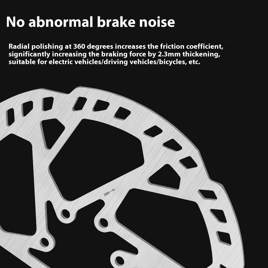 Rotor de Frein à Disque Électrique et Vélo SNAIL L-013 160mm Disque en Acier à Six Rayons 2,3mm avec Plaquettes Composant