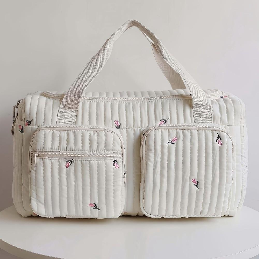 Little Bear Embroidered Baby Diaper Bag Large Capacity Handbag  for Travel Outdoor