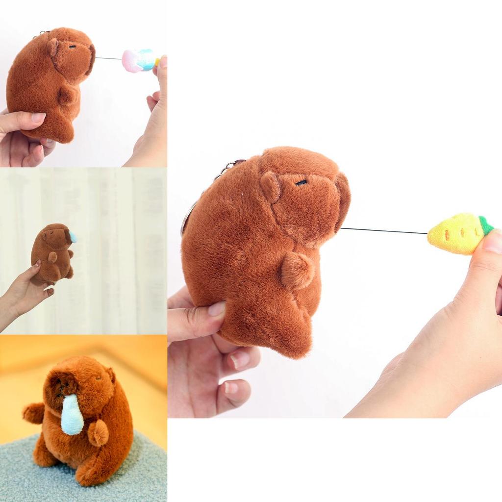 Water Capybara Plush Toy Cute Animal Stuffed Doll Hanging Decor For Kids Gift