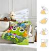 Anime K-Keroro Gunso-o Throw Warm Soft Flannel Blanket, Multi-use for Sofa Bed Camping Travel Nap
