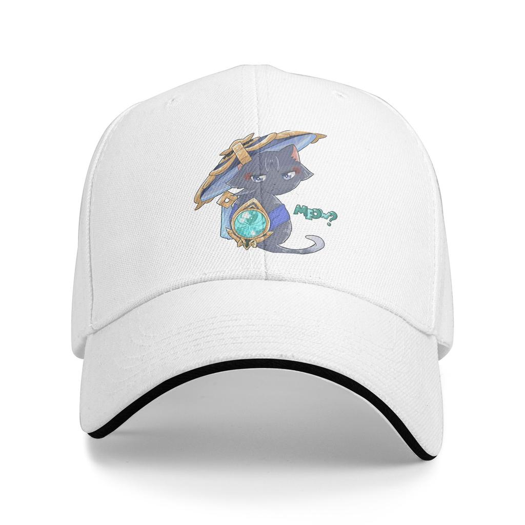 Paimon Genshin Impact Emergency Impact Baseball Caps Genshin Impact Anime Game Sandwich Hats Unisex Polyester Dad Hat Sport