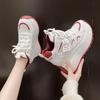 Fashion 10cm Spring Chunky Sneakers Women Lace-up Platform Sports Dad Shoes Woman Goth Thick Bottom High Heels Female Wedges Sneakers
