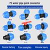 Full Set of PE Pipe Fittings: Quick-Connect Joints, Valves, Switches, Straight Elbows, Tees, Male/Female Threads