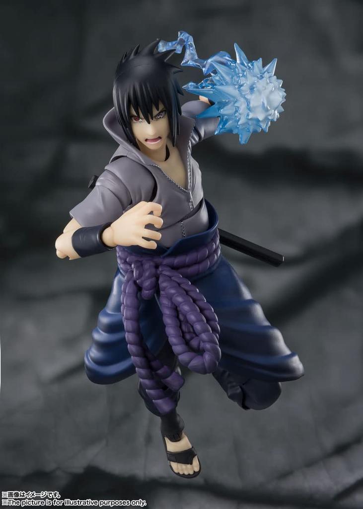 Naruto Shippuden Uchiha Sasuke The One Who Bears All Hatred Approximately 145mm PVC ABS Painted Movable Figure BAS63450 S.H.Figuarts - - &