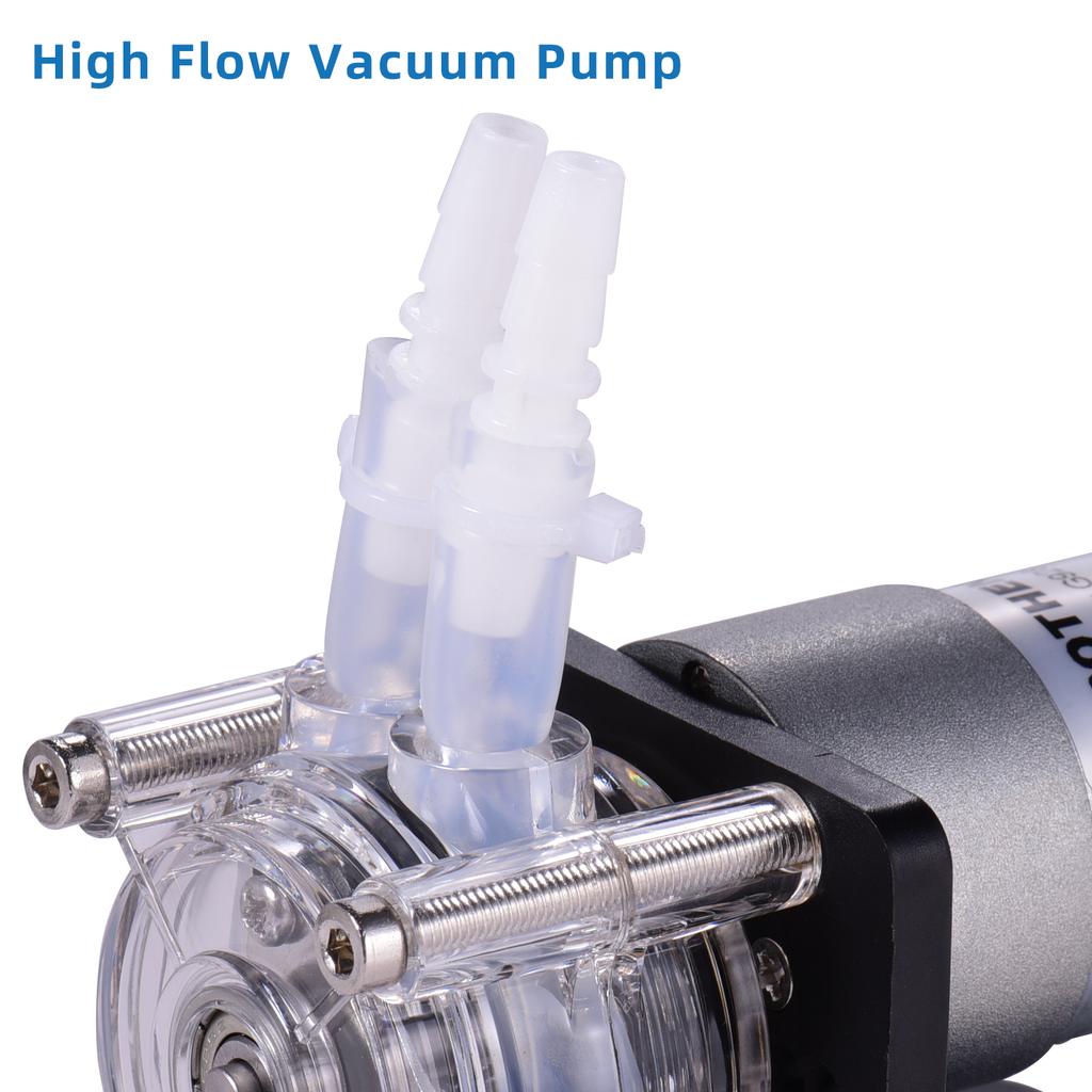 GROTHEN   12V Peristaltic Pump with Silicone Tubing High  Water Liquid Pump Dosing Vacuum Pump Self-Priming Anti-Corrosion    for   Aquari