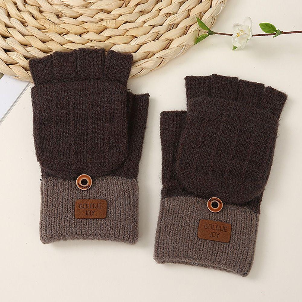 Screen Touchable Winter Gloves Knitted Wool Glove Bracers Casual Hand Warmer  for Woman Winter Warm