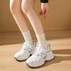 Nuovo Stile Autunnale Scarpe Sportive Comode e alla Moda Punta Tonda Allacciatura Casual Suola Spessa Rialzanti Rete Scarpe da Donna