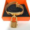 Used HERMES Kelly Watch Gold Cadena Leather Bracelet