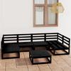 VidaXL Garden Lounge Set 7 Pcs Patio Furniture Set Outdoor Furniture Garden Furniture Patio Furniture Wood 3076128