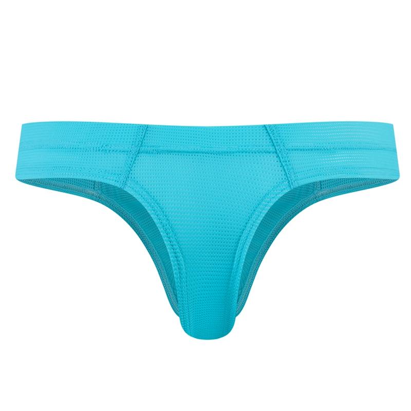 Thong JOCKMAIL Ultra Fine Fiber Mesh Material, Breathable, Low Waist, Sexy Solid Color Men's T-back Underwear