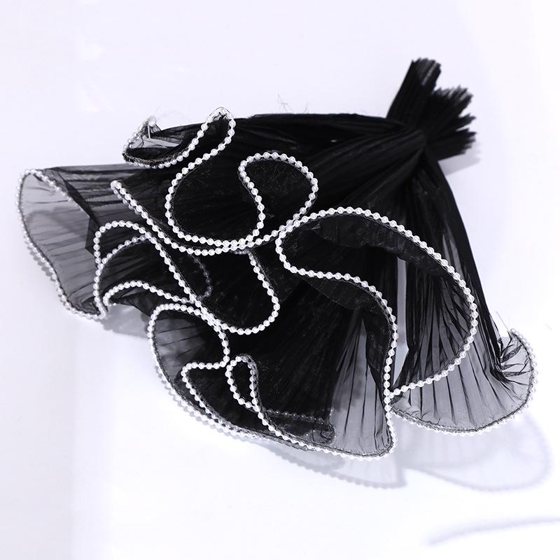 Valentine's Day 3D Ruffled Mesh Lace Flower Bouquet Wrap