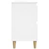 White Bathroom Vanity Cabinet 80 X 33 X 60 Cm Particleboard