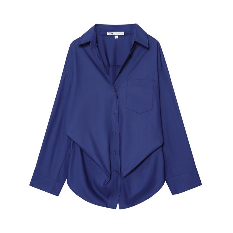 2025 Winter New European & American Style Women's Striped Batwing Sleeve Shirt