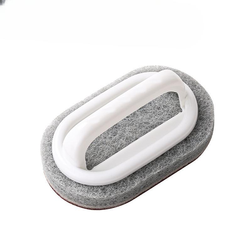 Kitchen and Bathroom Handle Pot Brush, Powerful Cleaning Sponge Brush, Thickened Tile Cleaning Brush