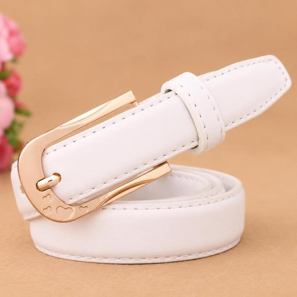 Alloy Buckle Faux Leather Belt Versatile Women Waist Belt Adjustable Waist Belt  For Women Ladies
