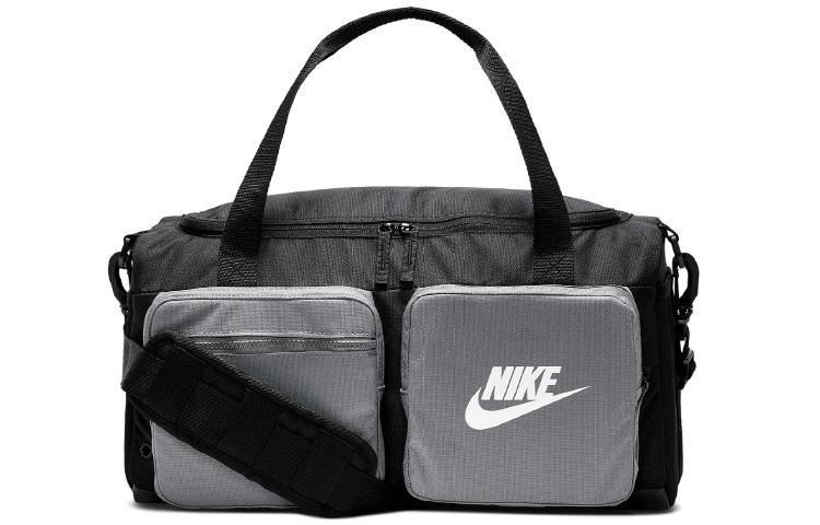 

Nike Sports Polyester Gym Bag, Hand Crossbody Bag, Travel Bag Regular Unisex Black Gray BA6169-010