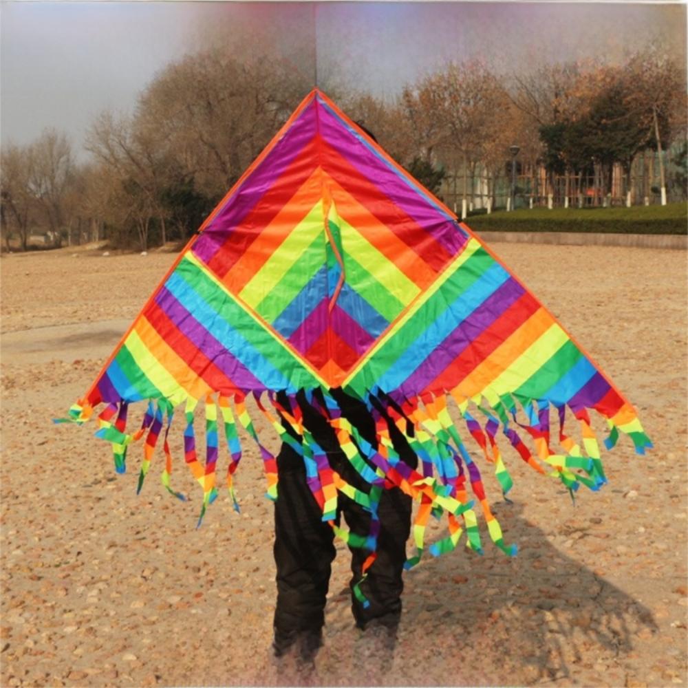 Easy to Fly Large Delta Kites 1.1/1.4 m Outdoor Flying Toy Children Cartoon Kite  Kids & Adults