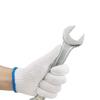 Durable White Cotton Yarn Work Gloves - Non-Slip, Thickened, Wear-Resistant for Labor Protection at Construction Sites