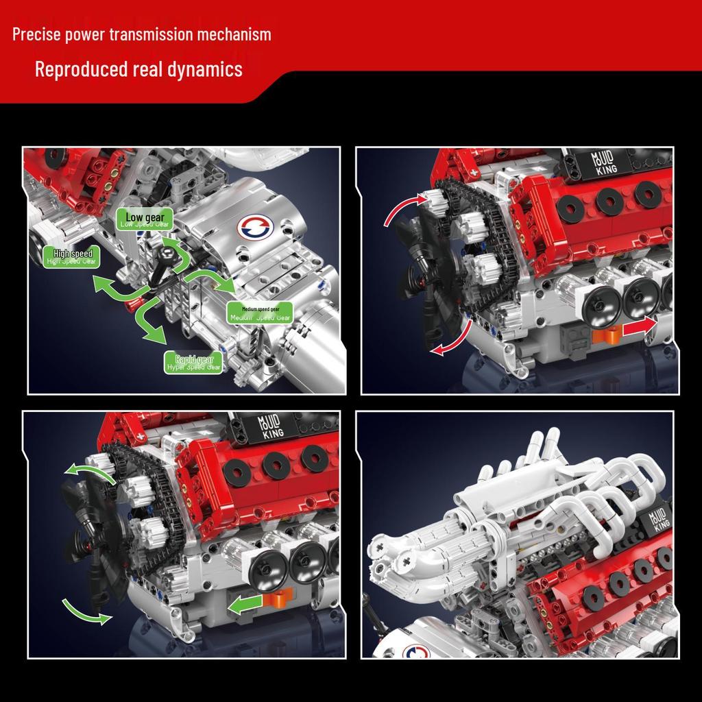 Yuxing 2025 V12 Engine Assembly Toy - Perfect Birthday Gift
