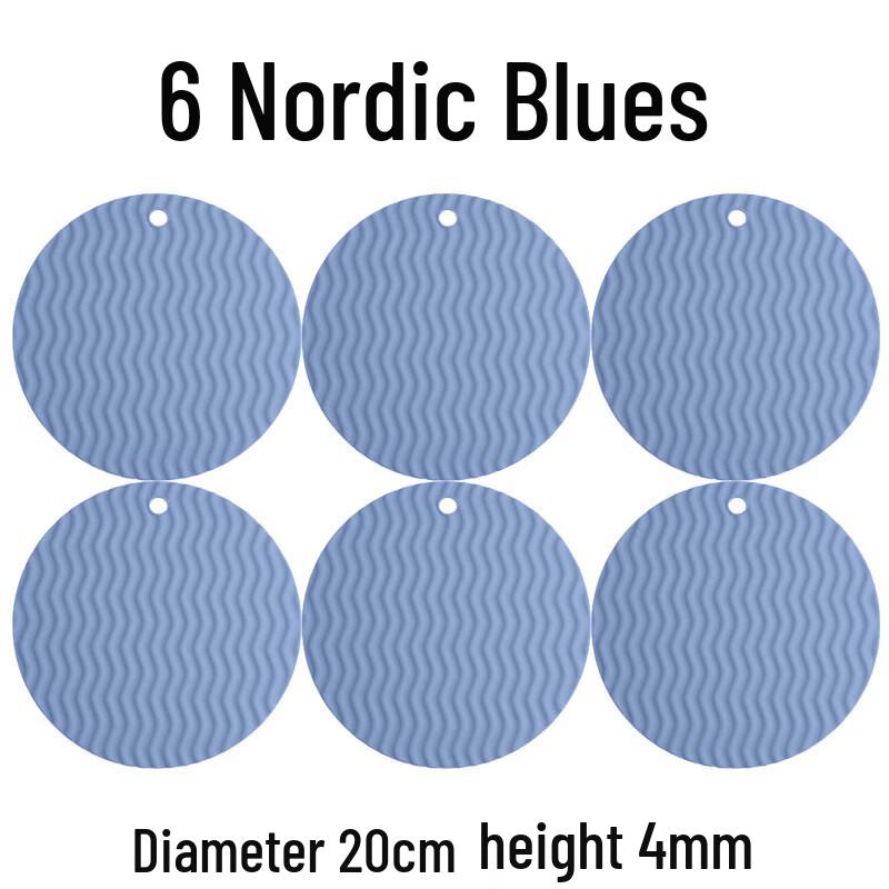 Nordic Silicone Heat Insulation Placemat Set