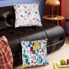 Floral Pattern Pillow Case Fashion Square Pillowcase Bedroom Sofa Room Ins Decoration Leisure