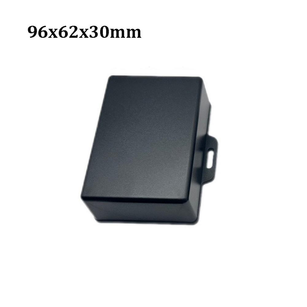 Waterproof Project Enclosure Boxes with Ear Black Storage Case ABS Plastic 6 Styles PCB Board Shell Electronic Supplies