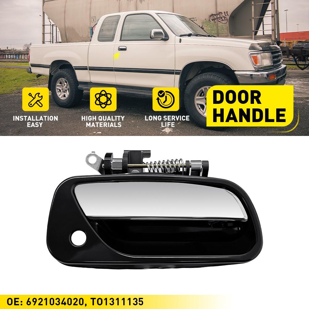 LH & RH Side Exterior Door Handle Chrome Lever For 93-98 Toyota T100 TO1311135