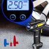 100W Handheld Air Compressor Wired Inflatable Pump With LED Light Portable Air Pump Tire Inflator Digital For Car Bicycle Balls