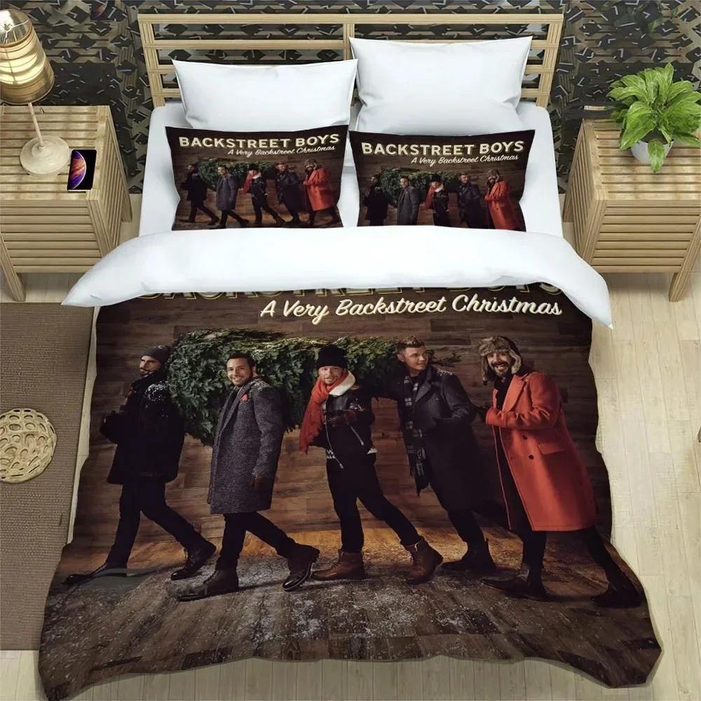 BSB Band Backstreet Boys 3D NEU Bettbezug Kissenbezug Bettwäsche Set Erwachsener Mädchen Schlafzimmer Dekoration Kinder Einzel Doppel Groß