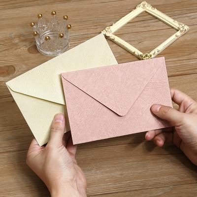 Retro CreativityThickened Tree Patterned Envelope Sealed Envelope with Lacquer Seal Colorful Invitation Letter Invitation Letter