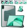 Capa para Honor Pad X8a 11" com três dobras, couro sintético, acrílico, capa traseira com suporte para Honor Pad X8a X 8a e porta-lápis