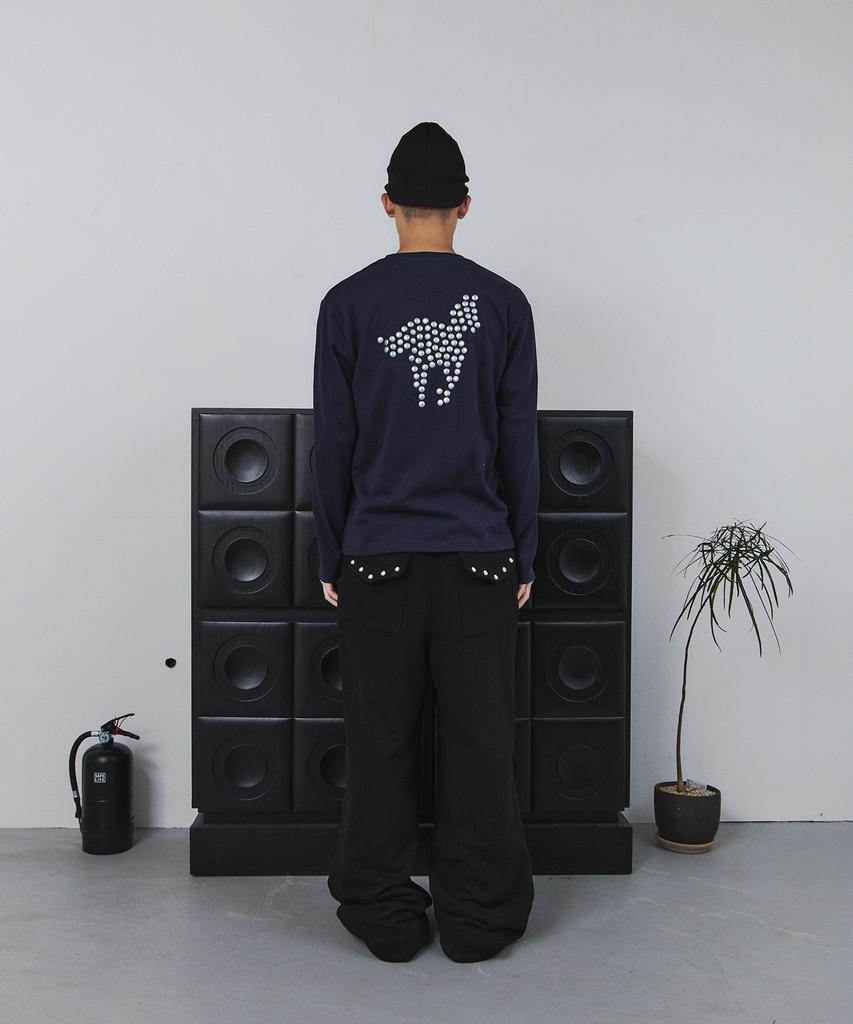 Tansanmageunesyum Pony Hotfix Long Sleeve (Navy)