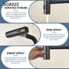 Kitchen Faucet with Pull Down Sprayer, Black Waterfall Touch Single Hole Stainless Steel Kitchen Sink Faucet American Standard