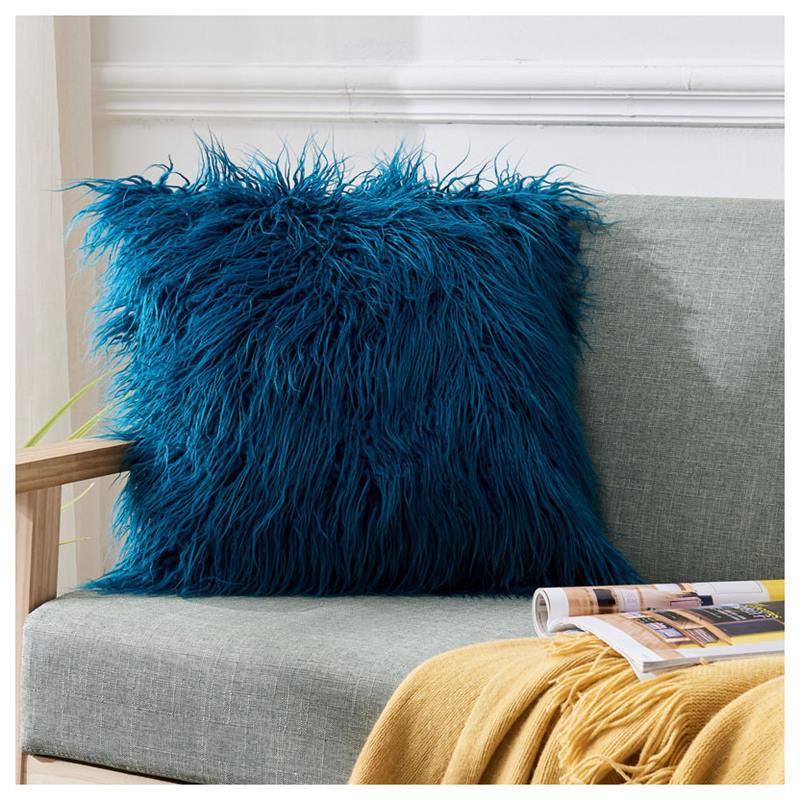 Cuscino Schienale Peluche Transfrontaliero: Cuscino Decorativo Elegante e Confortevole per Divano e Camera da Letto (Nessun nucleo)