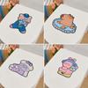 Cartoon Animal Toilet Decoration Sticker Rose Lemon Jasmine Fragrant Eco-friendly Toilet Sticker Wall Stickers Plush Paper