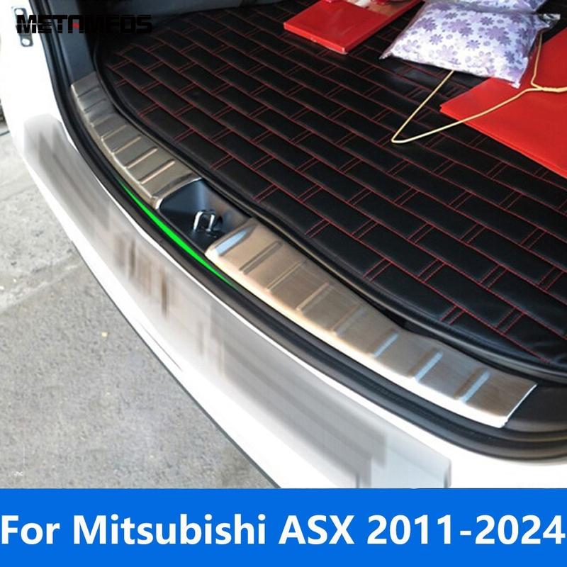 For Mitsubishi ASX 5dr Hatchback 2011- 2024 Rear Trunk Bumper Foot Plate Tailgate Door Sill Scuff Guard Plate Accessories