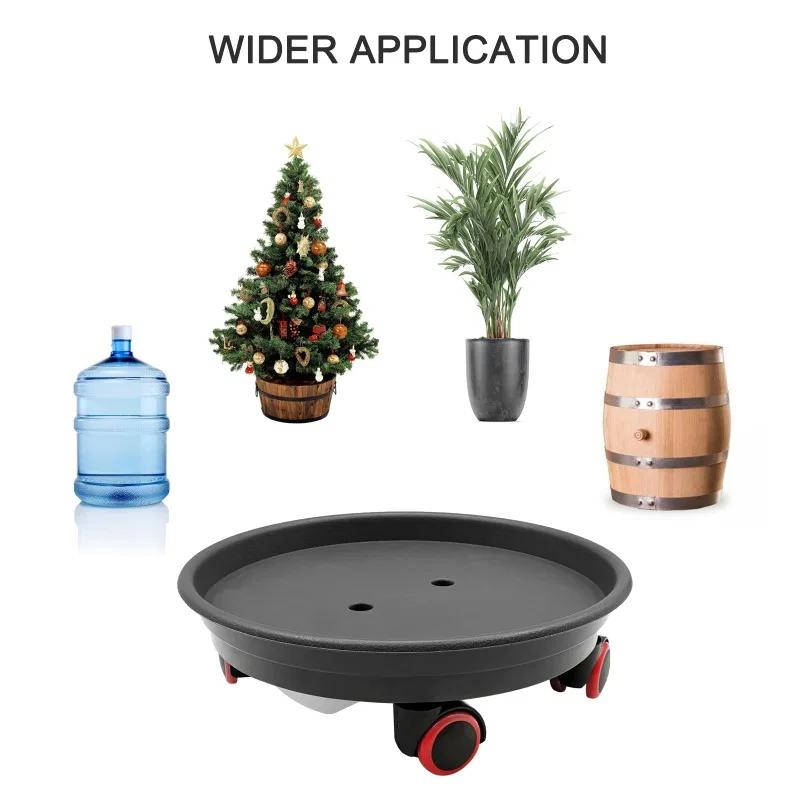 1 Stück Pflanzenroller mit Rädern 11,8" Pflanzenständer Robuster Pflanzenwagen mit Wasserbehälter