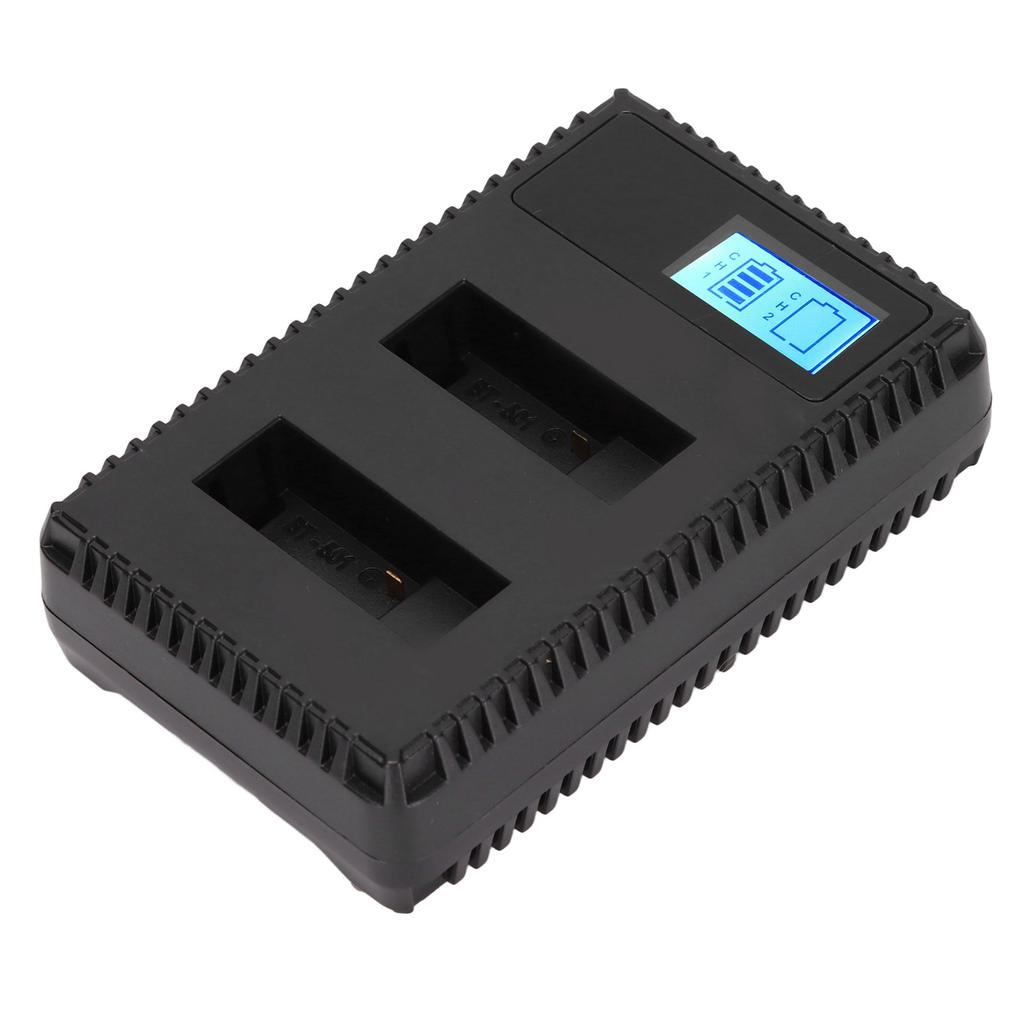 AHDBT‑801 Camera Battery Charger Multifunction Dual Slot Camera Battery Charging Station for Camera Battery