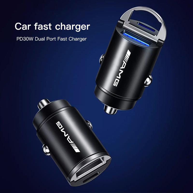 100W Laser Sticker Label Car Fast Charger USB Type-C Port Power Adapter Accessories For Mercedes Benz AMG A B C E G CLA GLA W211