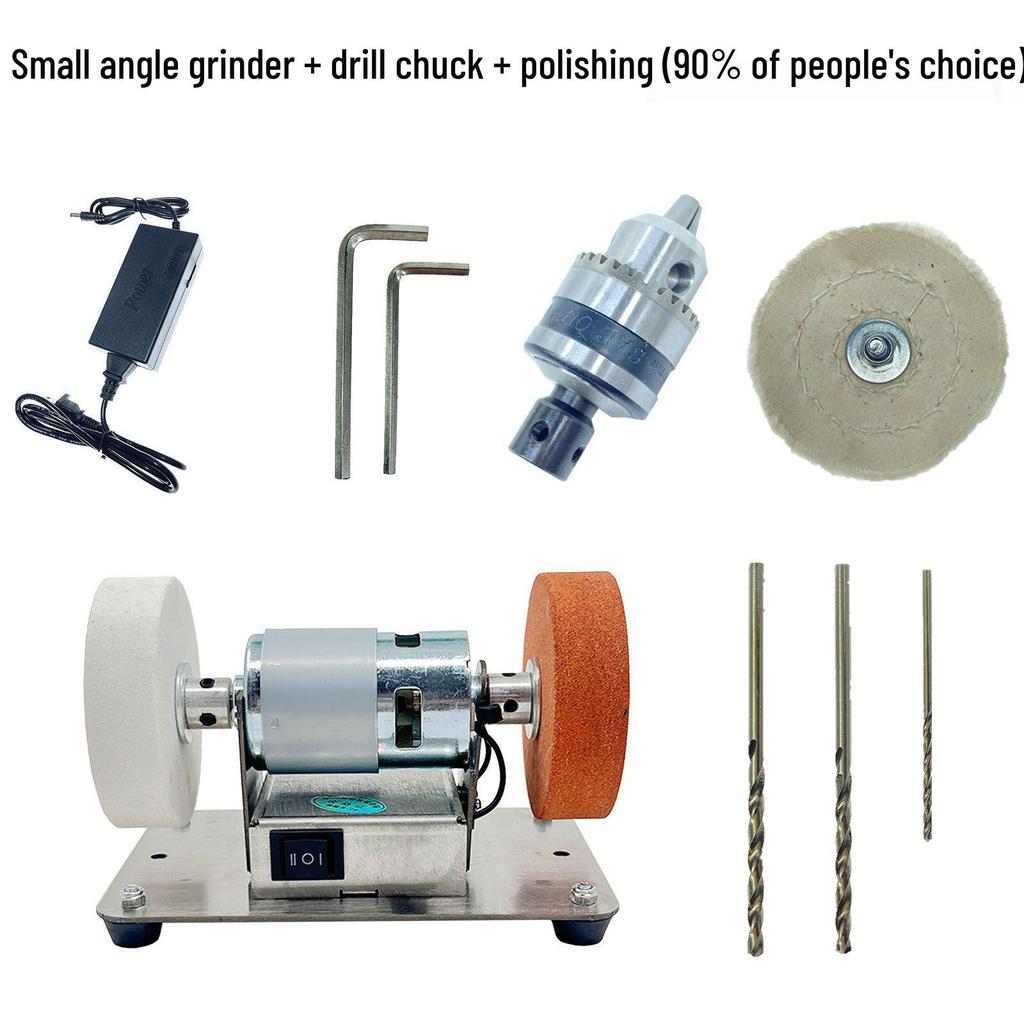 Compact Electric Bench Grinder with Coarse and Fine Wheels for Grinding, Polishing, Drilling, and Knife Sharpening