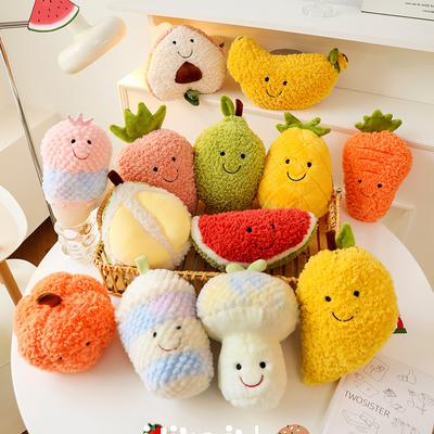 Nova série de bonecos de frutas e vegetais, brinquedos de pelúcia, bonecas de pano, bonecas para crianças, decorações para casa, lembrancinhas